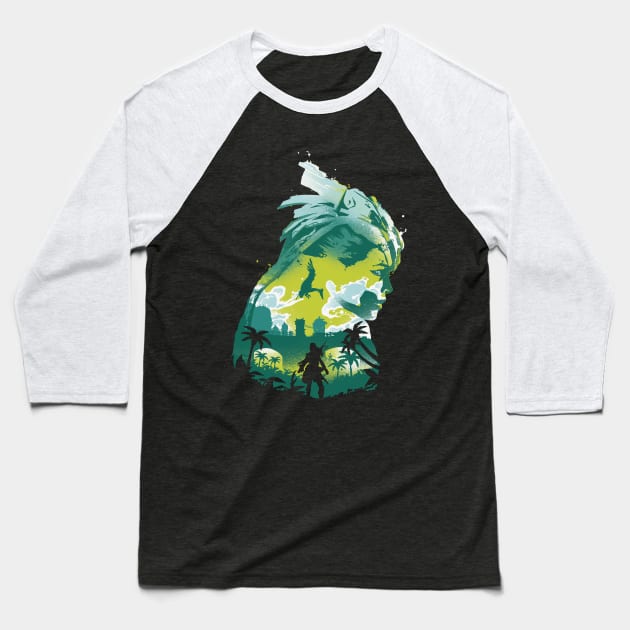 Beyond the horizon Baseball T-Shirt by ramenboy